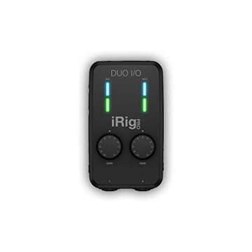 IK Multimedia iRig Pro Duo I/O USB audio interface, TRS balanced & headphones outputs, audio mixer t...