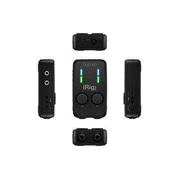 IK Multimedia iRig Pro Duo I/O USB audio interface, TRS balanced & headphones outputs, audio mixer to 24-bit, midi interface for music studio, recording, podcasting, streaming & social apps