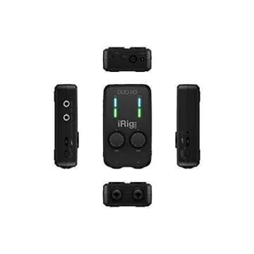 IK Multimedia iRig Pro Duo I/O USB audio interface, TRS balanced & headphones outputs, audio mixer to 24-bit, midi interface for music studio, recording, podcasting, streaming & social apps