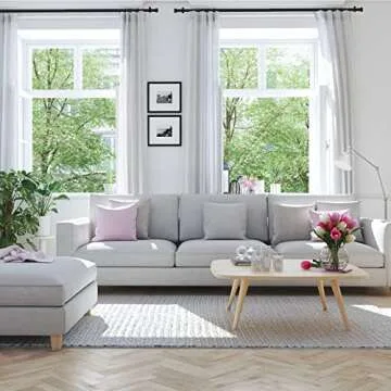 Adjustable 1 Inch Curtain Rods for Stylish Windows