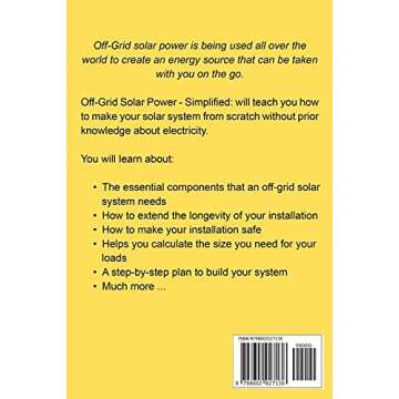 Off Grid Solar Power Simplified: For Rvs, Vans, Cabins, Boats and Tiny Homes