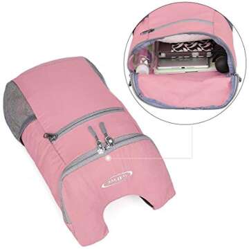 G4Free Lightweight Packable Hiking Backpack for Men Women Small Hiking Daypacks Foldable Shoulder Pack Casual Outdoor Bag 11L