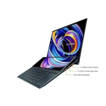ASUS ZenBook Duo 14 UX482 14” FHD Touch Display, Intel Evo Platform, Core i7-1195G7, 8GB RAM, 512GB PCIe SSD, ScreenPad Plus, Windows 10 Home, Wifi 6E, Celestial Blue, UX482EAR-DB71T