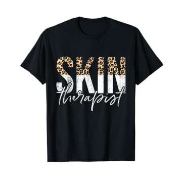 Vintage Skin Therapist Skincare Leopard Skin Esthetician T-Shirt