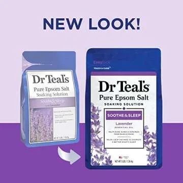 Dr Teal's Epsom Salt Soaking Solution, Soothe & Sleep, Lavender, 3lbs - Best Relaxation Aid