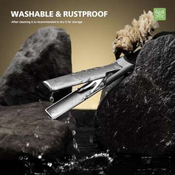 BALUCA 9mm Wide Jaw Opening Curved Finger Toe Nail Clippers with Catcher - Anti Splash Extra Large Toenail Clipper for Thick Nails, Nail Cutter Trimmer for Seniors, Men and Women