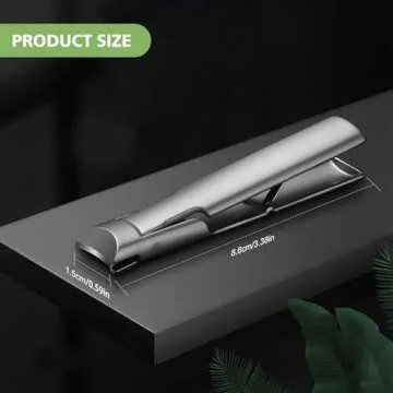 BALUCA 9mm Wide Jaw Opening Curved Finger Toe Nail Clippers with Catcher - Anti Splash Extra Large Toenail Clipper for Thick Nails, Nail Cutter Trimmer for Seniors, Men and Women