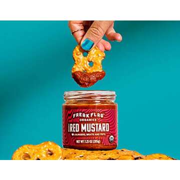 Freak Flag Organics | Condiments Gift Set | Gourmet Grilling Sauces 3 Pack: Chop Sauce, Chimi-Verde, Red Mustard | For Veggies, Meats, Seafood, Marinating, Topping, Dunking, Dipping, Ketchup Substitute | UDSA Organic, Gluten Free, Nut Free
