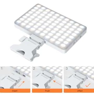 Singwil Clip-On Selfie Light for iPhone and Laptop