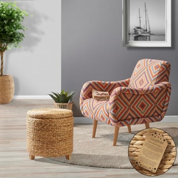 Stylish Casafield 17" Round Storage Ottoman with Lid