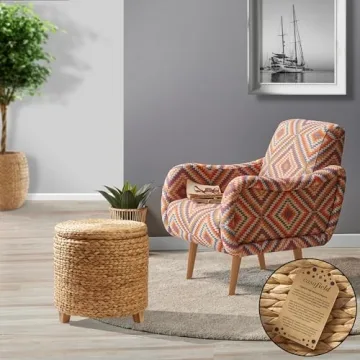 Stylish Casafield 17" Round Storage Ottoman with Lid