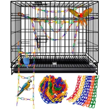 Hyamass 200PCS Rainbow C-Clips Chains for Pets & Kids
