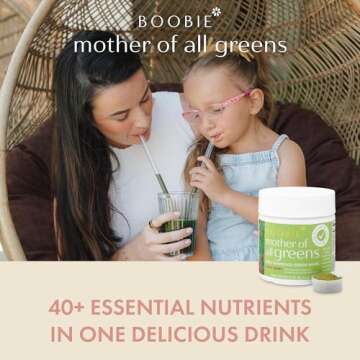 Boobie Mother of All Greens | Your New Family Ritual, Daily Super Greens Powder with 40+ Essential N...