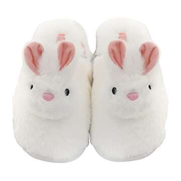 Plush Unicorn Head Slippers for Cozy Comfort