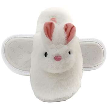 Plush Unicorn Head Slippers for Cozy Comfort