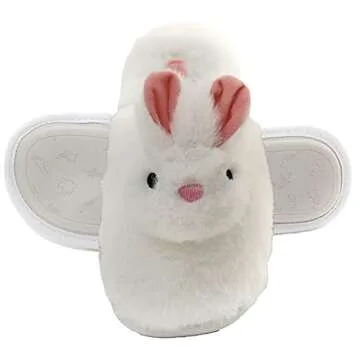 Plush Unicorn Head Slippers for Cozy Comfort