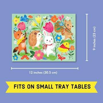 Mudpuppy Springtime Parade – 36 Piece Puzzle to Go Featuring an Adorable Easter Animals Parade Per...