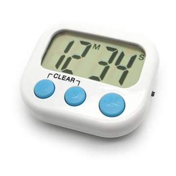 6 Pack Digital Kitchen Timer Small Classroom Timers for Kids Teachers（Blue）
