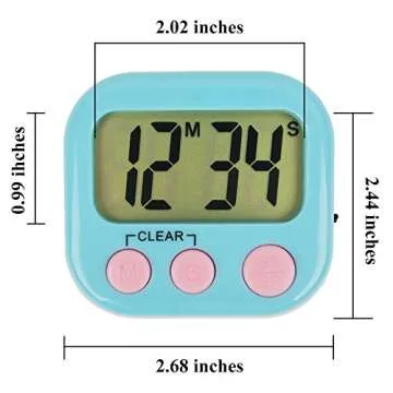 Pack of 6 Digital Kitchen Timers for Kids Teachers