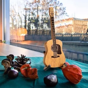 Sherum Strumbox Wooden Guitar Pick Case & Stand
