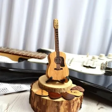 Sherum Strumbox Wooden Guitar Pick Case & Stand
