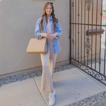 Womens Handbag Top Handle Shoulder Bag Tote Satchel Purse Work Bag with Matching Wallet (1-Beige) La...