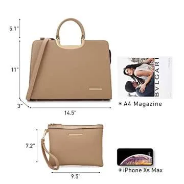 Stylish Women's Tote & Wallet Set in Vegan Leather