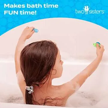 Squishy Bath Bombs for Girls & Boys with Surprise Toys Inside (6 Pack) - Large Bubble Bomb & Hidden Figures, Gentle and Safe, USA Made, Birthday Gifts for Kids by Two Sisters