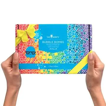 Squishy Bath Bombs for Girls & Boys with Surprise Toys Inside (6 Pack) - Large Bubble Bomb & Hidden Figures, Gentle and Safe, USA Made, Birthday Gifts for Kids by Two Sisters