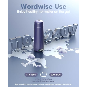 Compact Dual Voltage Travel Kettle for Hot Drinks Anywhere