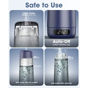 Compact Dual Voltage Travel Kettle for Hot Drinks Anywhere