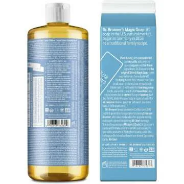 Dr. Bronner's Pure-Castile Soap - Eco-Friendly & Multipurpose