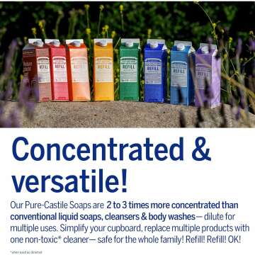 Dr. Bronner's Pure-Castile Soap - Eco-Friendly & Multipurpose