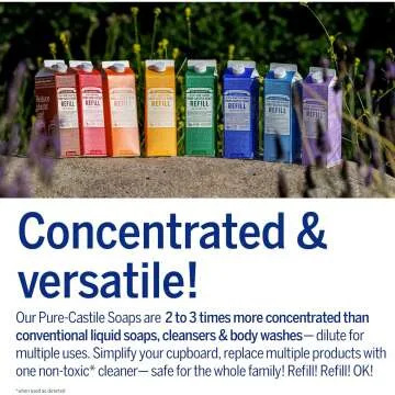 Dr. Bronner's Pure-Castile Soap - Eco-Friendly & Multipurpose