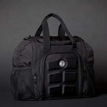 6 Pack Bags Innovator Mini Meal Prep Lunch Bag with 4 BPA-Free, Reusable, Microwavable, Freezer Safe, Portion-Controlled Containers, Pill Organizer, Lunch Box with Storage Pockets - (Stealth)