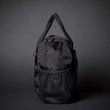 6 Pack Bags Innovator Mini Meal Prep Lunch Bag with 4 BPA-Free, Reusable, Microwavable, Freezer Safe, Portion-Controlled Containers, Pill Organizer, Lunch Box with Storage Pockets - (Stealth)