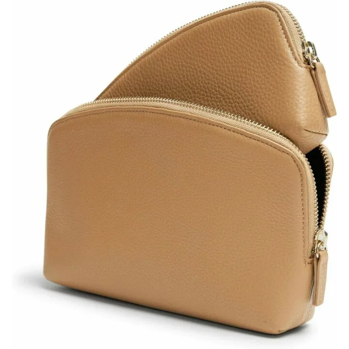 Leatherology Camel Makeup Pouch Set for Women
