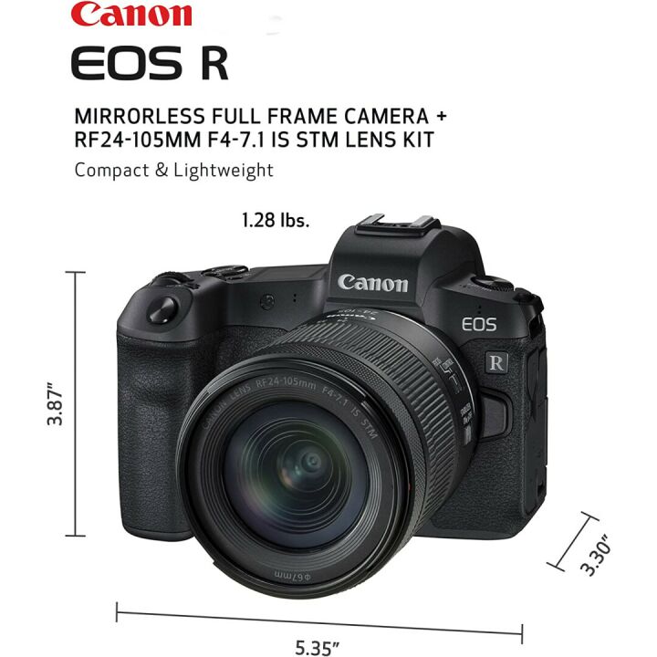 Canon EOS R RF24-105mm Vlogging Camera Kit