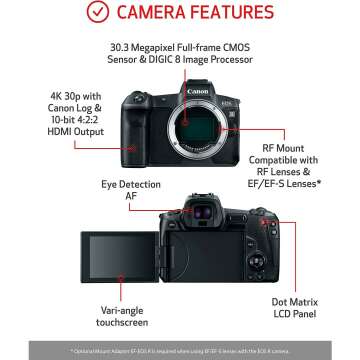 Canon EOS R RF24-105mm Vlogging Camera Kit