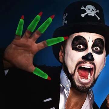 50 Halloween Witch Fingers Glow in the Dark for Festive Fun