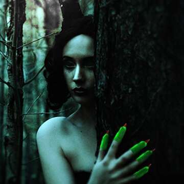 50 Pieces Halloween Witch Fingers Glow in The Dark Fake Finger for Costume Cosplay Party Supplies Halloween Costumes Fake Fingers for Finger Reading Pointer