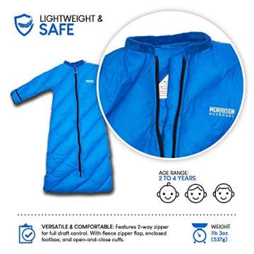 Big Mo 40 Kids Sleeping Bag for Ages 2-4 - Lightweight & Cozy