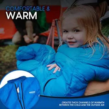 Big Mo 40 Kids Sleeping Bag for Ages 2-4 - Lightweight & Cozy