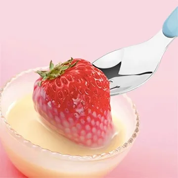 Kirecoo 2 Set Toddler Utensils Safe Stainless Steel Set