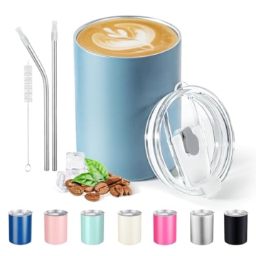 Puraville 12 oz Insulated Tumbler: Stainless Steel, Leak Proof & Stylish