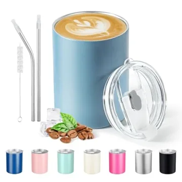 Puraville 12 oz Insulated Tumbler: Stainless Steel, Leak Proof & Stylish