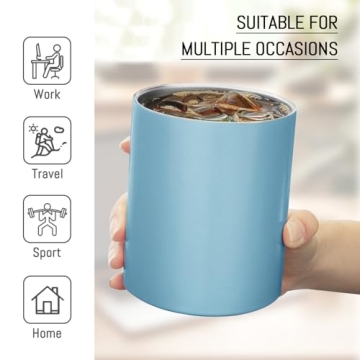 Puraville 12 oz Insulated Tumbler Stainless Steel Leak Proof