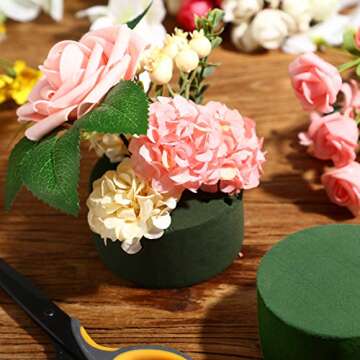 Maitys 12 Pieces Round Floral Foam for Flower Arrangements