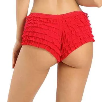 Sexy Ruffle Boy Shorts for Women's Comfort and Style