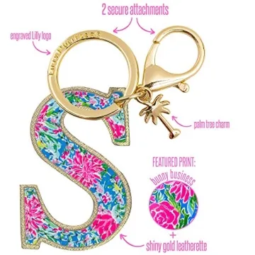 Lilly Pulitzer ‘S’ Initial Keychain - Stylish Bag Charm